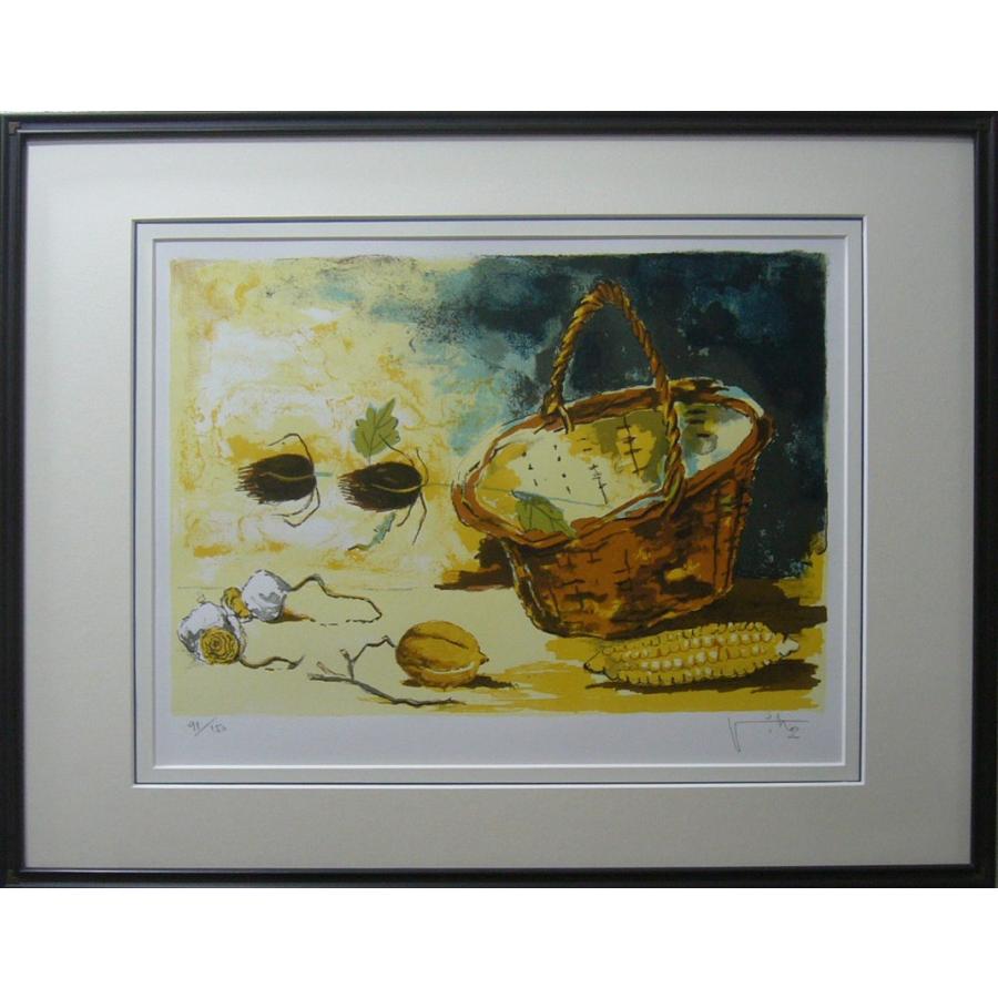 絵画 版画 VIKO リトグラフ 静物画 実りの秋 送料無料 : アート