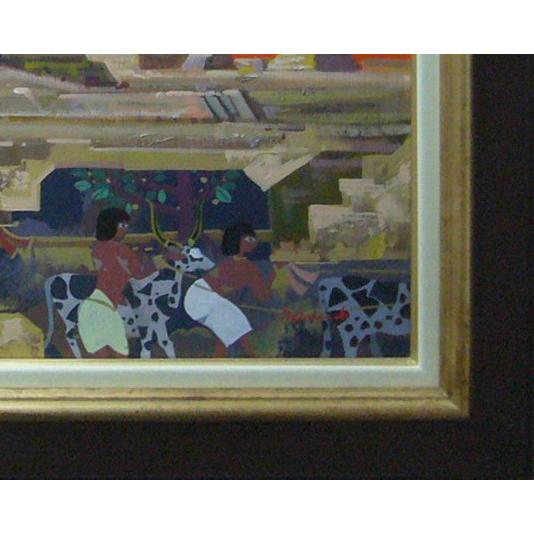 絵画 肉筆油絵 竹内敏彦 スインクス F20