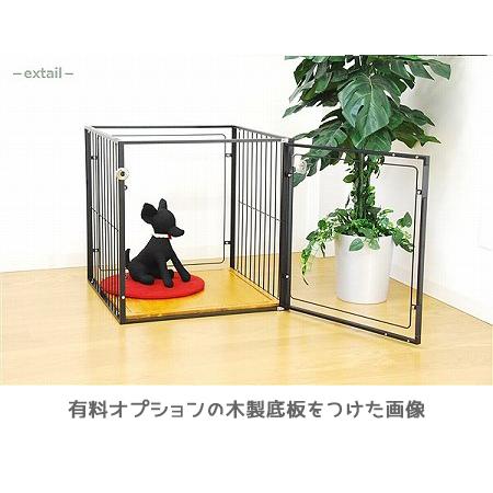 扉と後面がアクリル ケージ W60×D60×H60cm 小型犬 〜 中型犬用