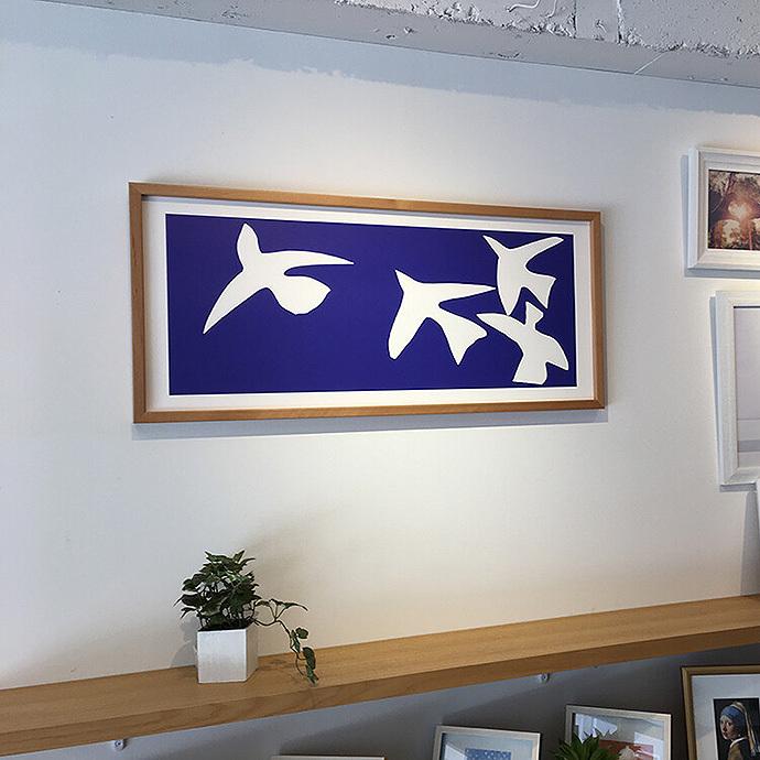 アンリ マティス アート フレーム 鳥 シルクスクリーン 抽象画 Henri