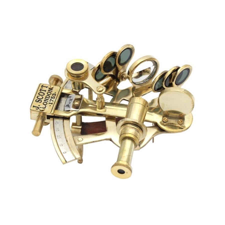 アンティーク 六分儀 セクスタント 真鍮製 航海インテリア