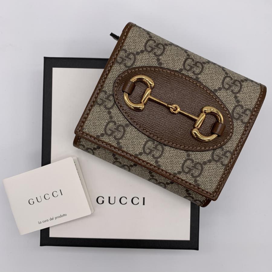 GUCCI / 2つ折り財布_ホースビット1955_GGスプリーム/--/レディース