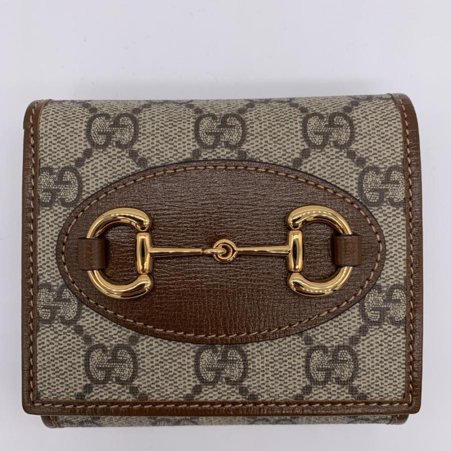 GGキャンバス GUCCI グッチ 1955 ホースビット GG スプリーム 二つ折り