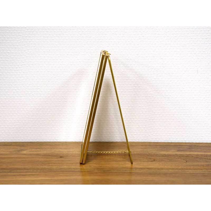 フォトフレーム スタンド L判 ポストカード ゴールド 金 アイアン 卓上