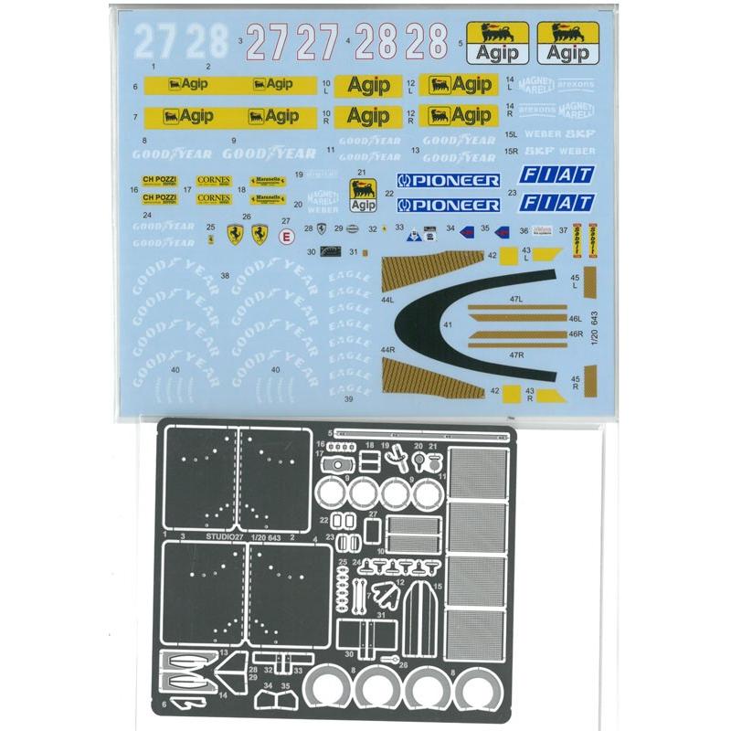 1/20 フェラーリ643 日本GP トランスキット T社1/20 F189対応 : 車模型
