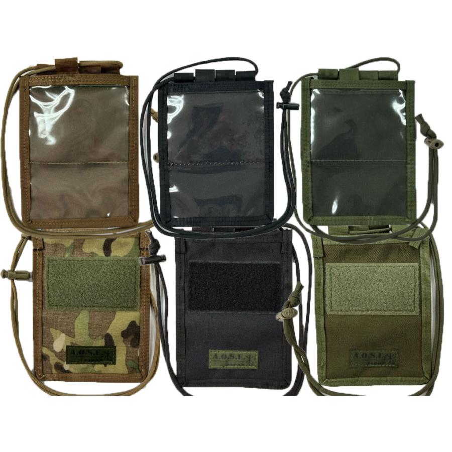 AOSE ID/パスポートポーチ(陸上自衛隊/迷彩/OD/TAN/訓練小物/身分証
