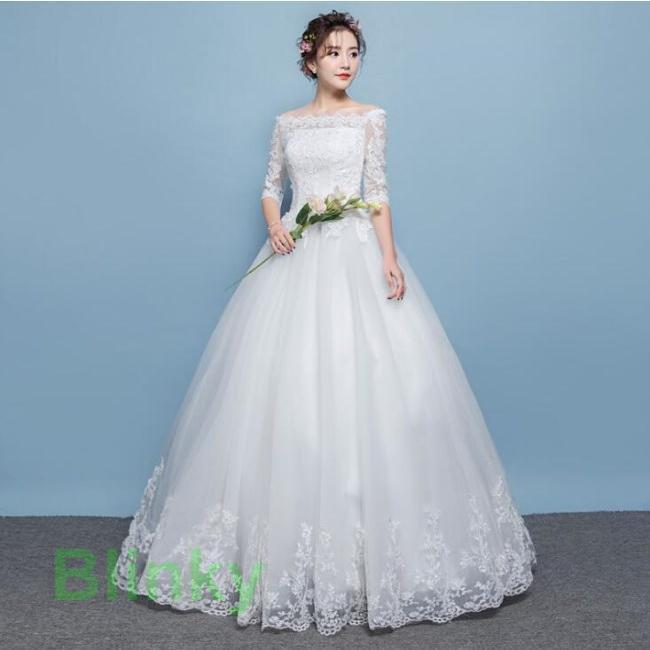 オフショルダー ウェディングドレス/ウエディングドレス/パーティー