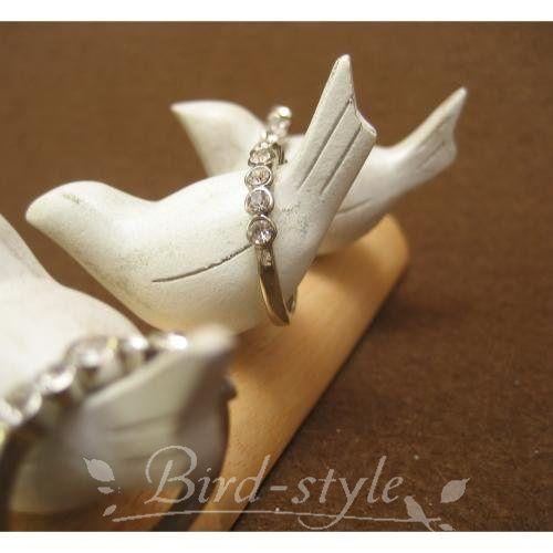鳥 雑貨 グッズ/小鳥のリングホルダー ホワイト : 鳥グッズの店 Bird