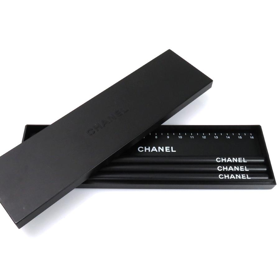 CHANEL（シャネル） 鉛筆 定規セット ノベルティ プラスチック ウッド