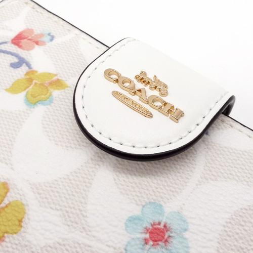 COACH（コーチ） 財布 サイフ 新品 フローラル 花柄 二つ折り財布 C