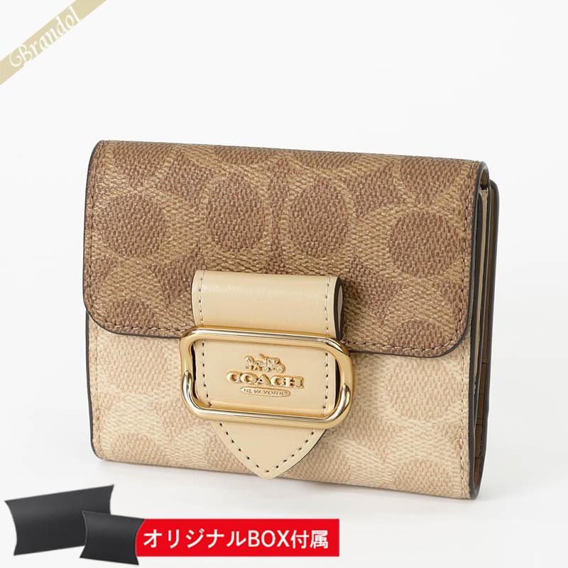 COACH（コーチ） 二つ折り財布 バイカラー シグネチャーキャンバス