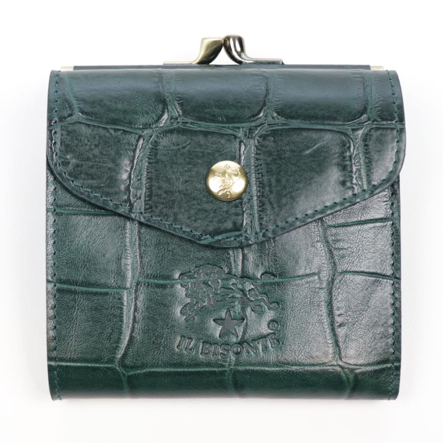 IL BISONTE（イルビゾンテ） 財布 二つ折り がま口 小銭入れ付き