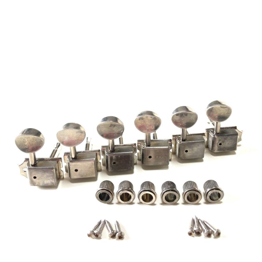 クルーソン デラックス ギターペグ 1列刻印 6連独立タイプのエイジング