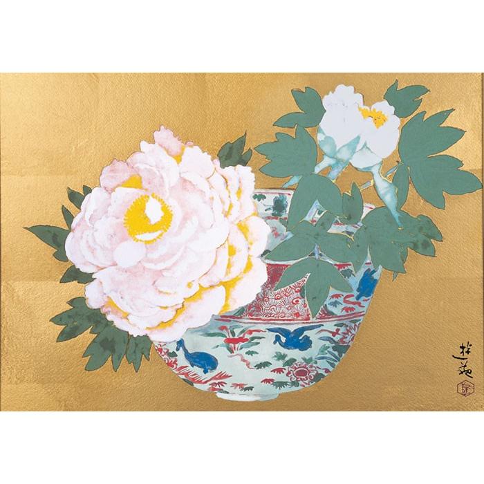 小倉遊亀 『双麗』（そうれい） 彩美版・シルクスクリーン併用 : 内田