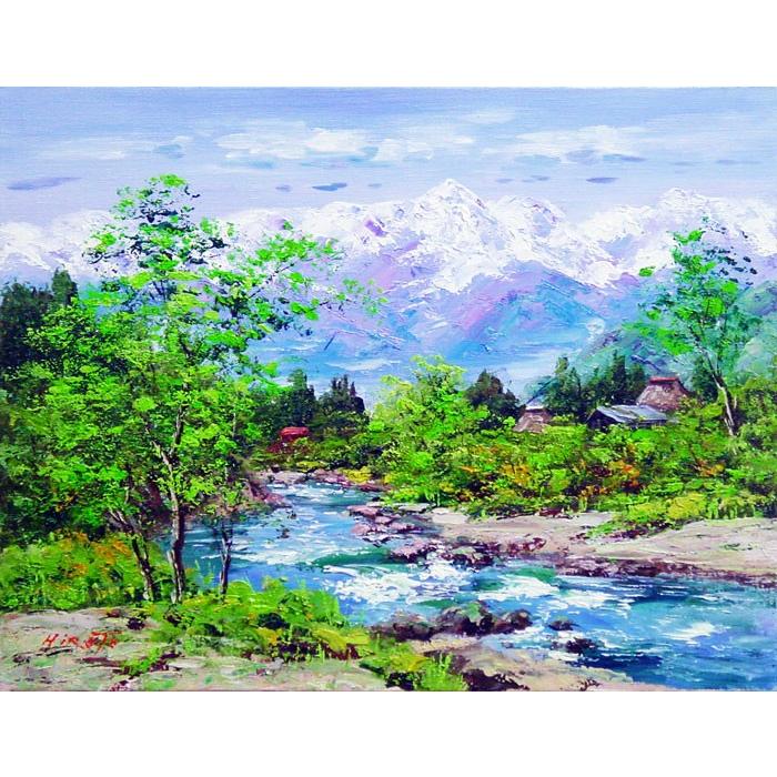 風景画です。油絵で描かれています。心を揺さぶります。 西村拡人 『