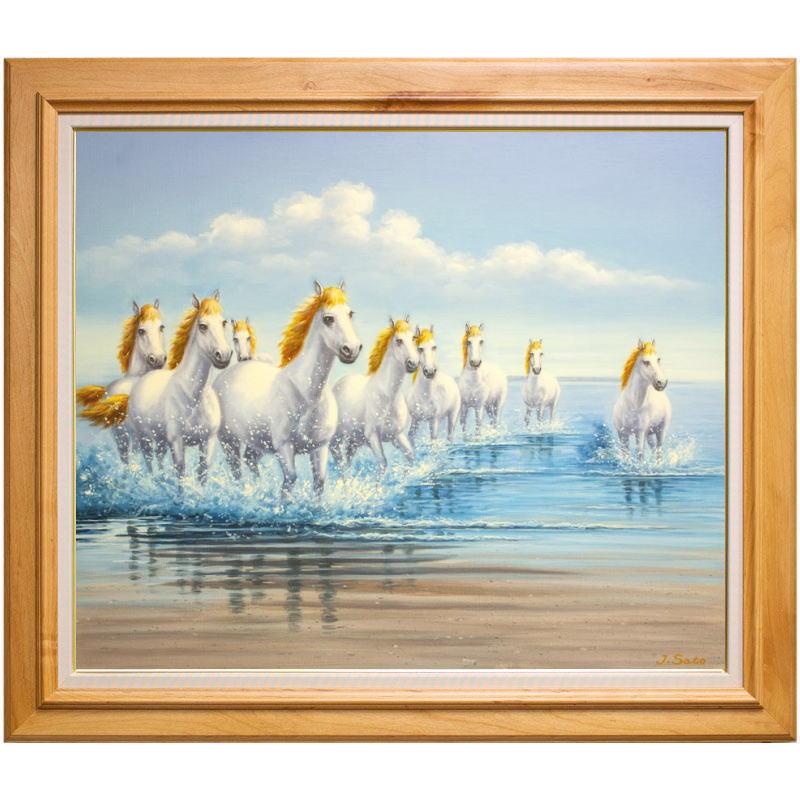 油彩画 白馬風景 絵画 風景 小林幸三・白馬山麓 長野県 版画 風景画