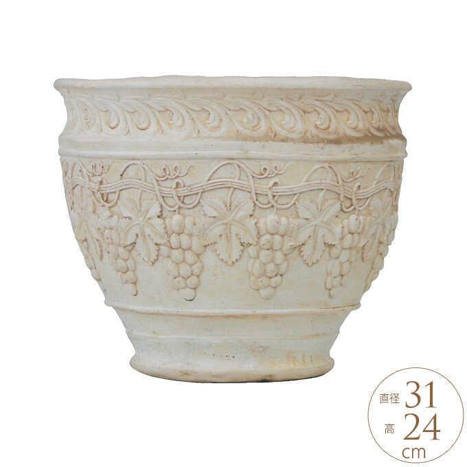 大きい 大型 アンティーク 植木鉢 花器 プランター 鉢 ローマ調 ポット