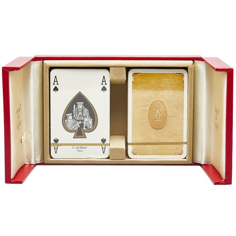 Cartier（カルティエ） トランプ カード 2組セット ホワイト レッド 紙