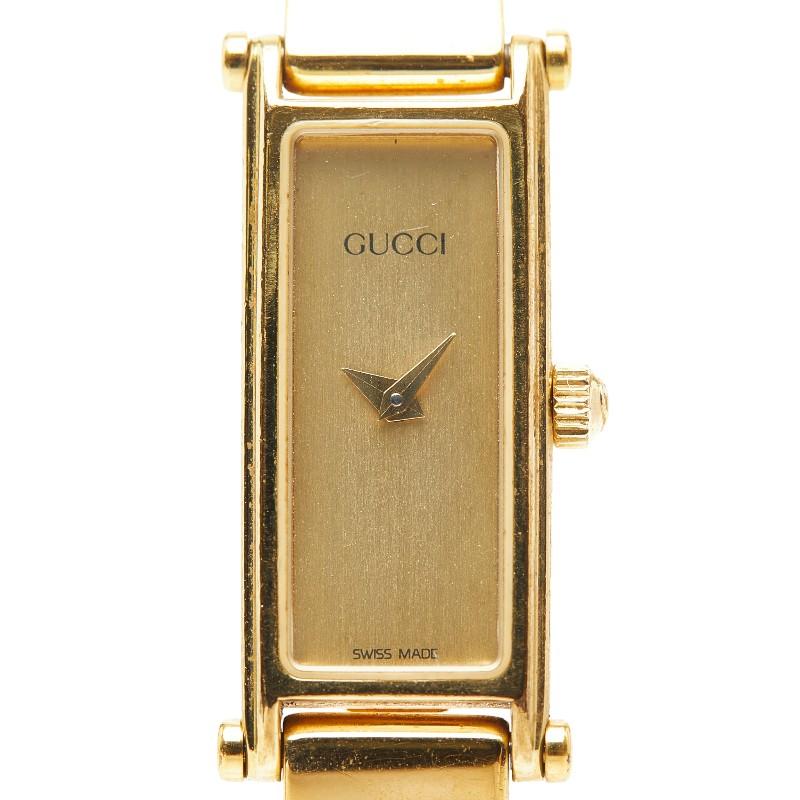 GUCCI（グッチ） ロゴ バングル ウォッチ 腕時計 1500L クオーツ