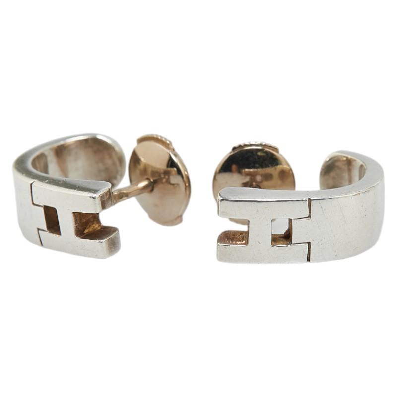 HERMES（エルメス） Hモチーフ ヘラクレス ピアス SV925 シルバー