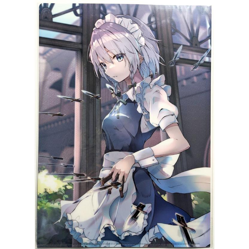 東方project 咲夜 水着 美少女 クリアファイル VZ16 東方Projectクリア