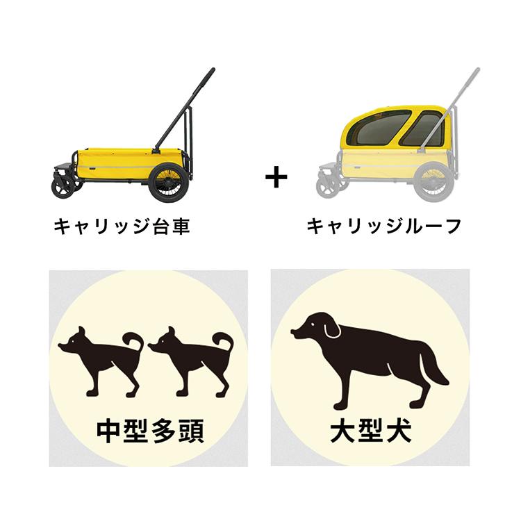 エアバギー キャリッジ 4点セット [台車・ルーフ・専用レインカバー他