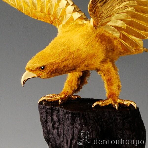 純金 白鷹 A 850g ( 光則（金工芸） 木札名入れ有料 高級 コレクション