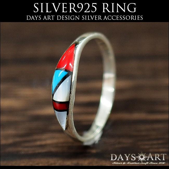 指輪 メンズ リング シルバー925製 ズニ族リング zuni インディアン