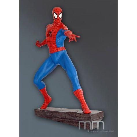 スパイダーマンビッグ攻撃【クモの糸】 等身大フィギュア ※ 大型商品の