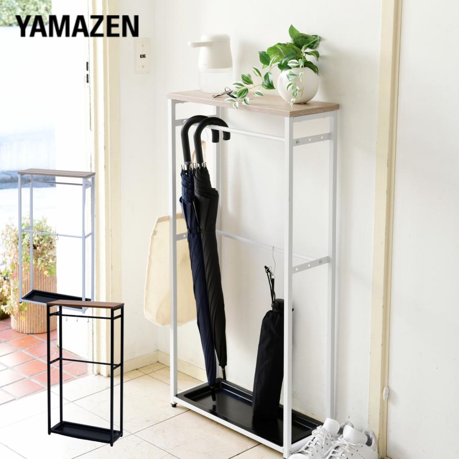 レトロ洗濯機店舗にて傘置きとして使用