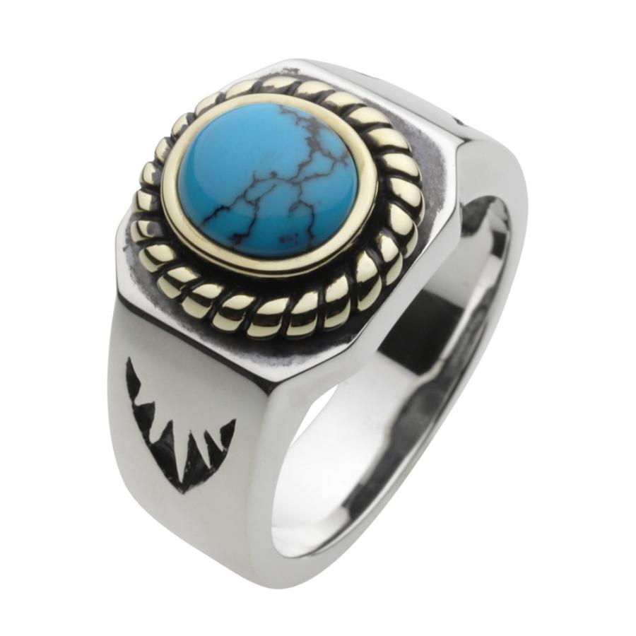 ターコイズ シルバーリング 指輪 メンズ ネイティブ インディアン