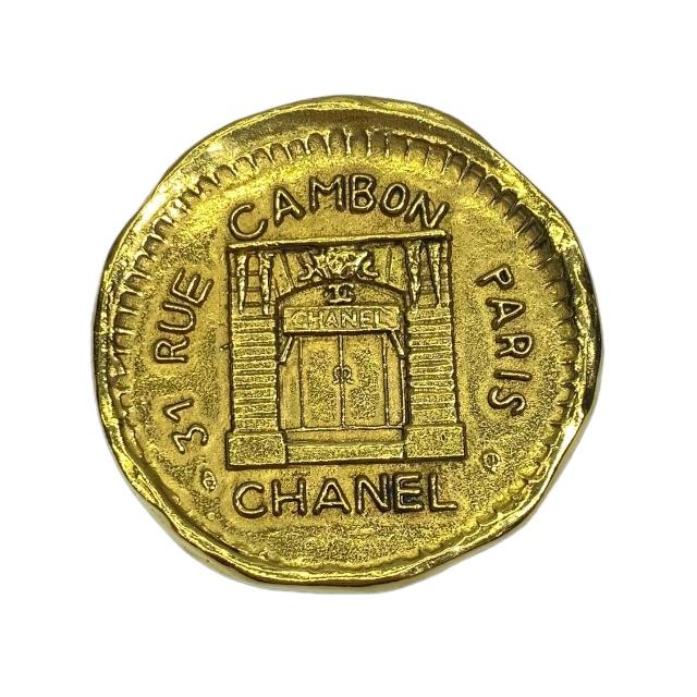 シャネル ココマーク 31 RUE CAMBON カンボン ブローチ メッキ
