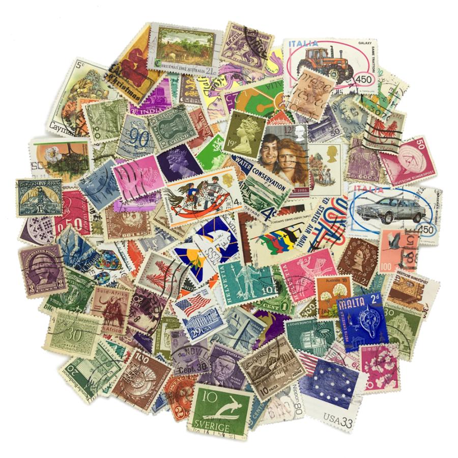 売約】1875 【未使用】外国切手 世界各国 ヴィンテージ バラ切手大量