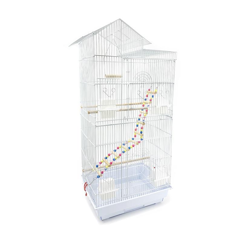 RAKU バードケージ 鳥カゴ 鳥小屋 複数飼い 止まり木 おもちゃ