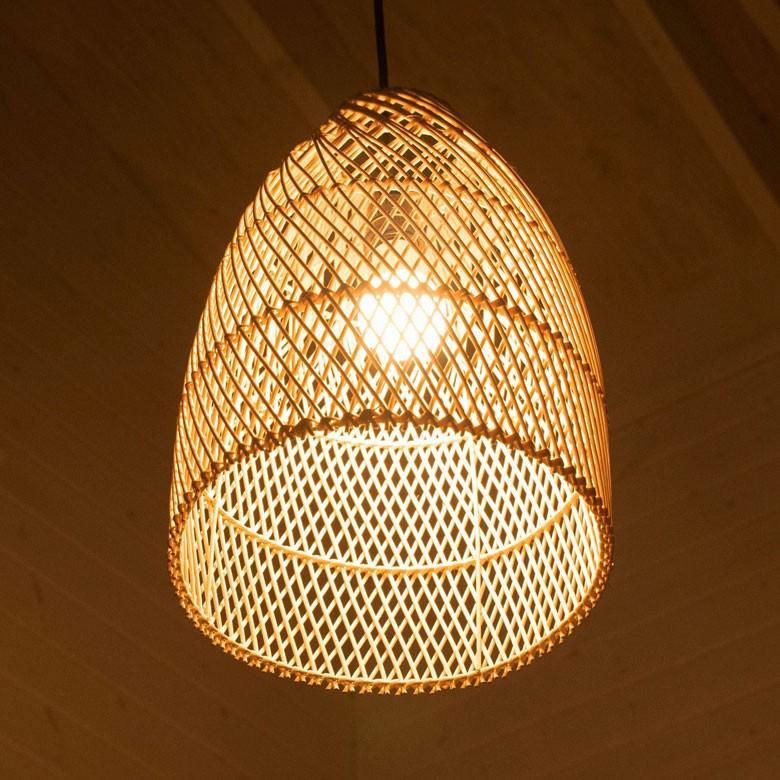 ELEMENTS ペンダントライト ランプシェード 照明 ラタン 籐 吊り下げ