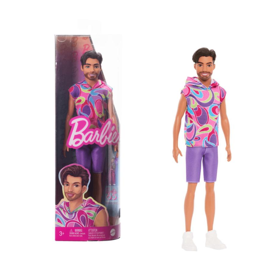 バービー 65周年記念 ケン ファッショニスタ 髭 ひげ ネオンカラー