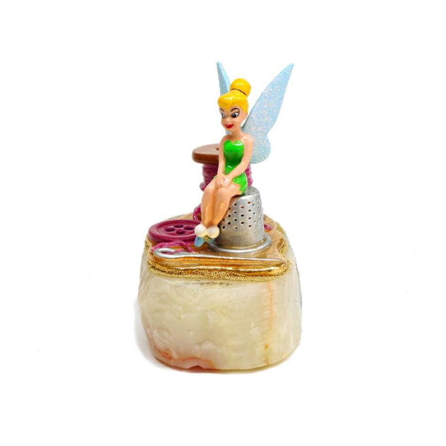 ロン・リー ティンカー・ベル 指ぬきの上に座る 天然石 スカラプチャー