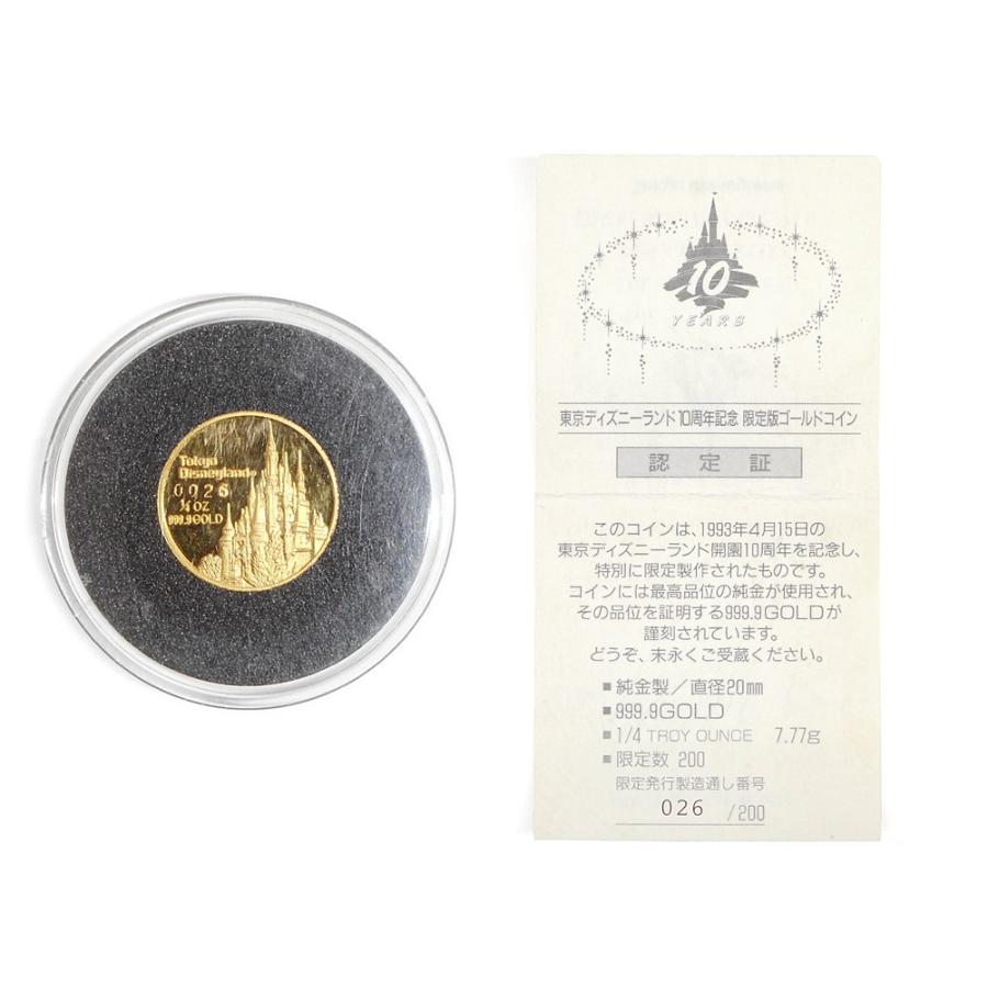 東京ディズニーランド 10周年記念 純金 K24 ミッキー&ミニー ゴールド