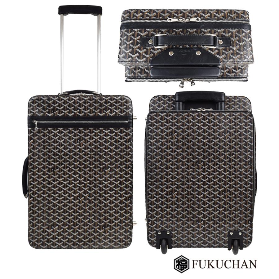 GOYARD/ゴヤール トロリーPM/トロレ キャリーケース ブラック×シルバー
