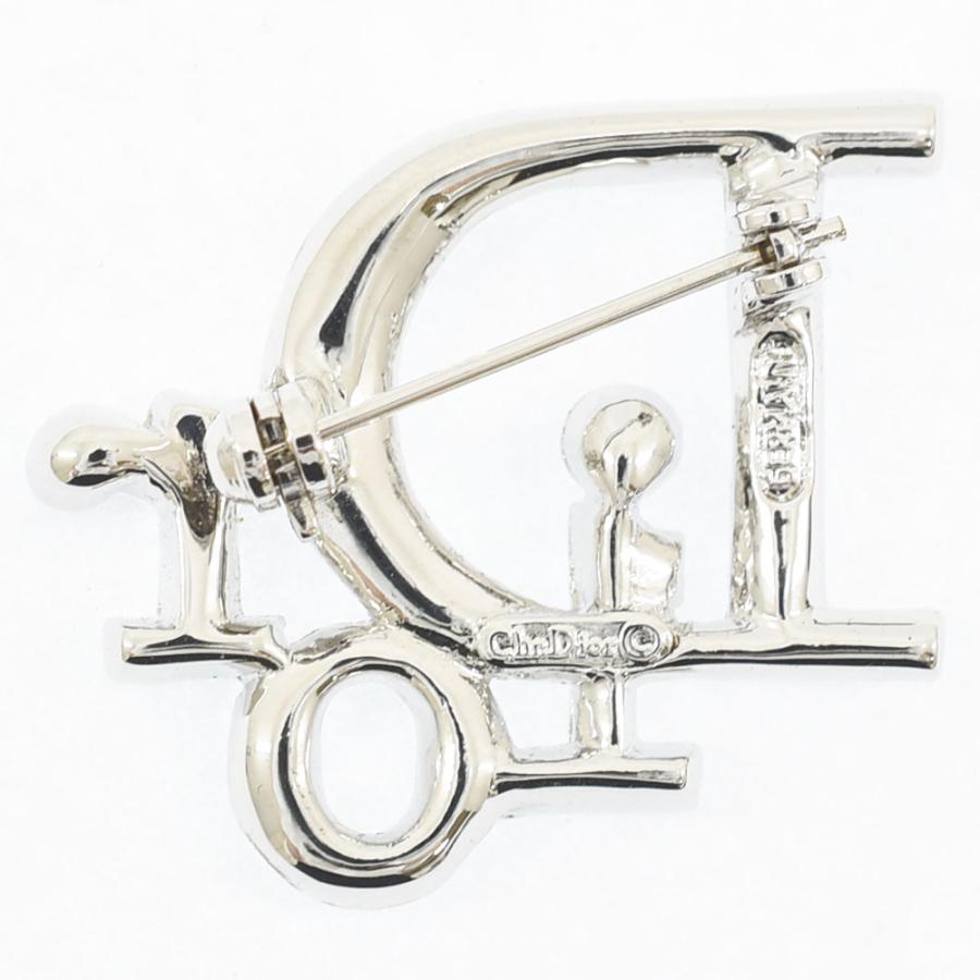 極美品正規 Dior ブローチ ラインストーン ビンテージ クリスタル