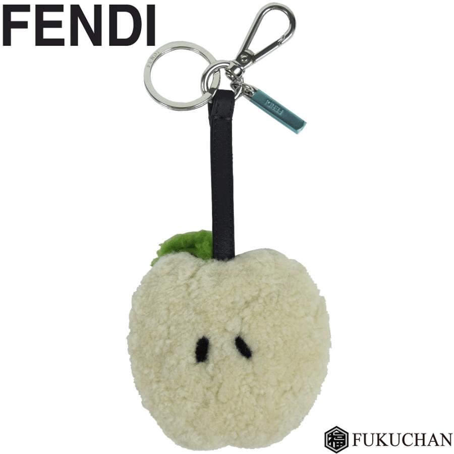 FENDI/フェンディ リンゴモチーフ バッグチャーム/キーリング レッド