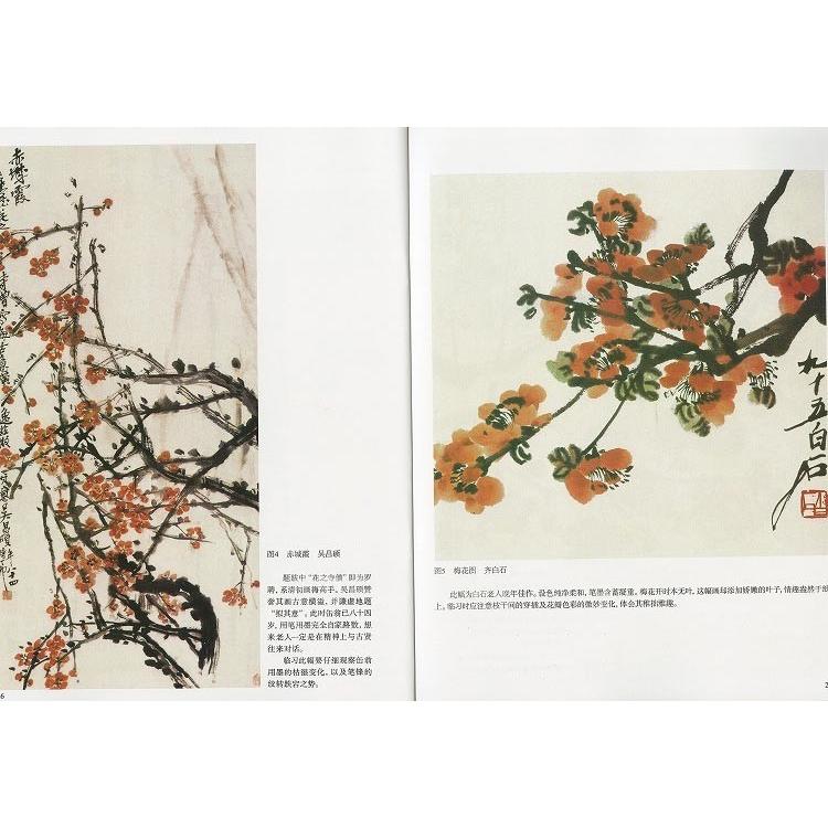 水墨画 / 水墨画集 中国画集 墨彩画 絵手紙 日本画 [学呉昌碩 斉白石