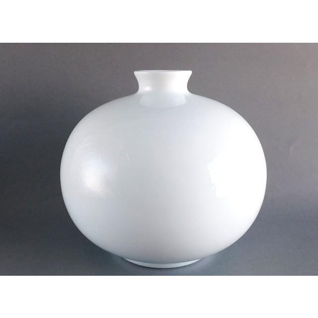 人間国宝 井上 萬二 白磁染笹彫文 花瓶 壺 : 古美術植松 - 通販