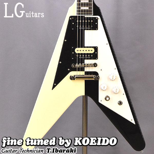 LG Guitars LG-FV-MS/BLOCK エレキギター フライングV : 光栄堂楽器