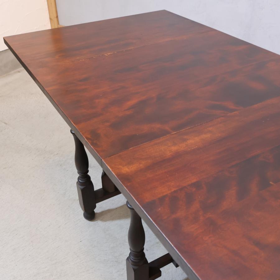 松本民芸家具 M型バタフライ卓 ミズメザクラ無垢材 ダイニングテーブル