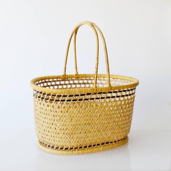 かごバッグ 夢二籠(ゆめじかご） /小林ミドリ 新潟 国産 天然竹 手編み