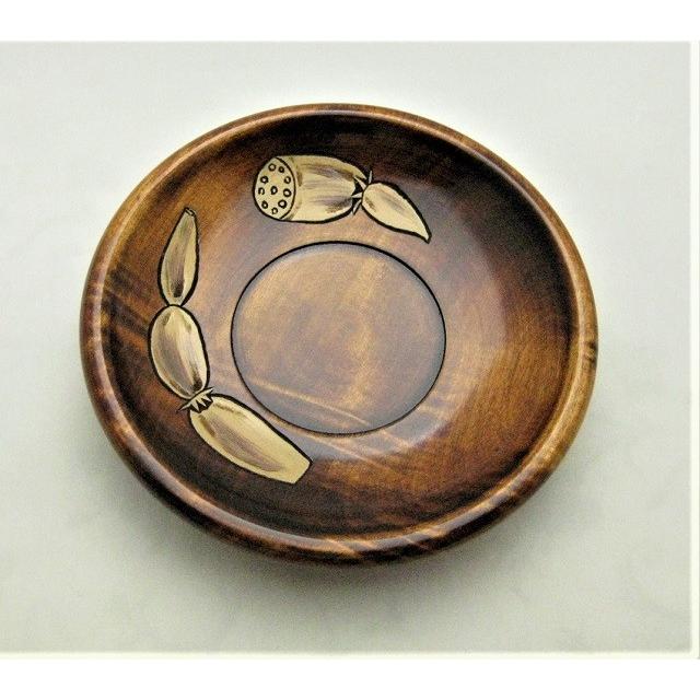 讃岐彫り 手作り茶托 絵変わり野菜 約15cm茶托揃 日本製茶托 手作り 漆