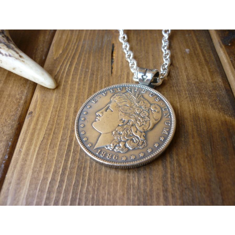 USA オールドコインペンダント （モルガンダラー1886年）銀貨