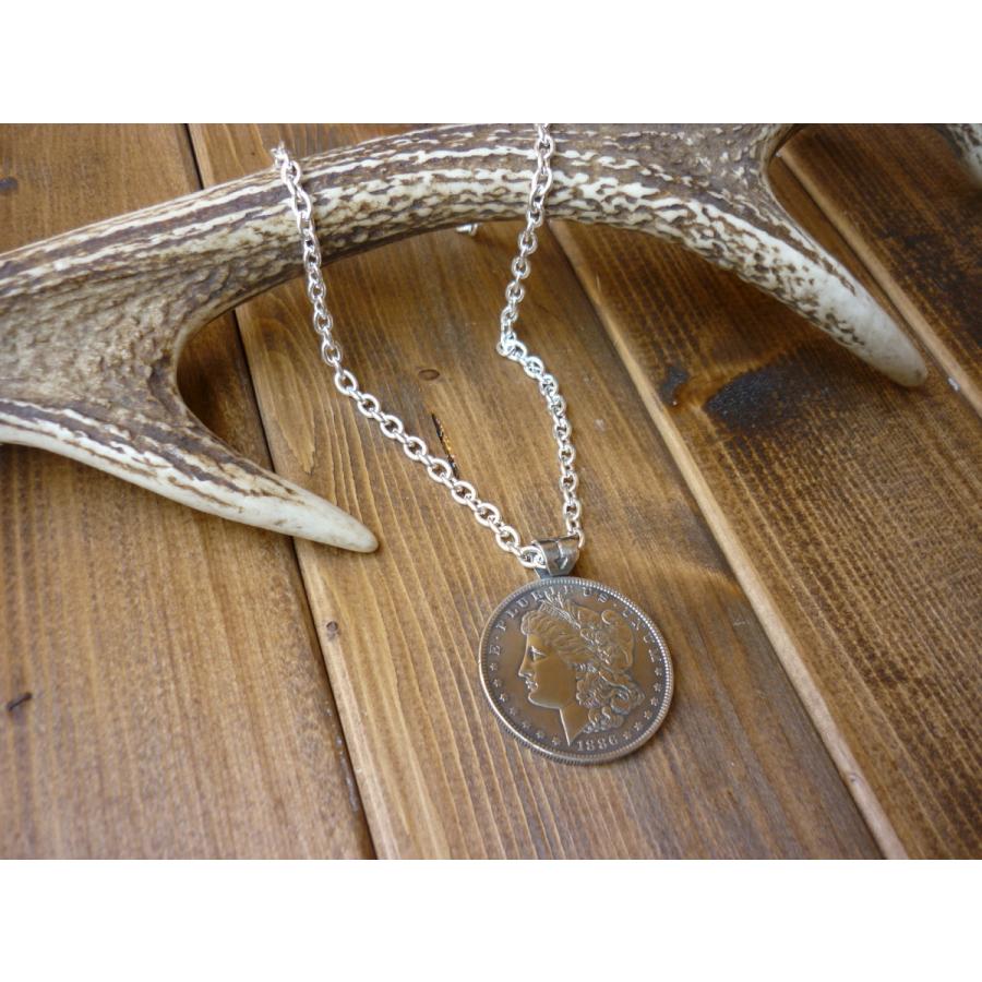 USA オールドコインペンダント （モルガンダラー1886年）銀貨