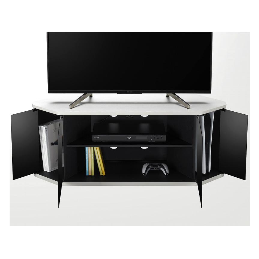 テレビ台 幅115cm ブラウン 白 放熱 おしゃれ 大型ゲーム機用 コーナー